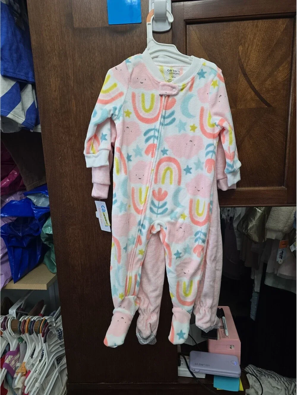 12m brand new fleece pajamas from carter's item, 33G4